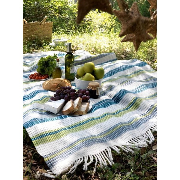 Deka Zen Plaid Ocean Blue, 140x180 cm-image-3