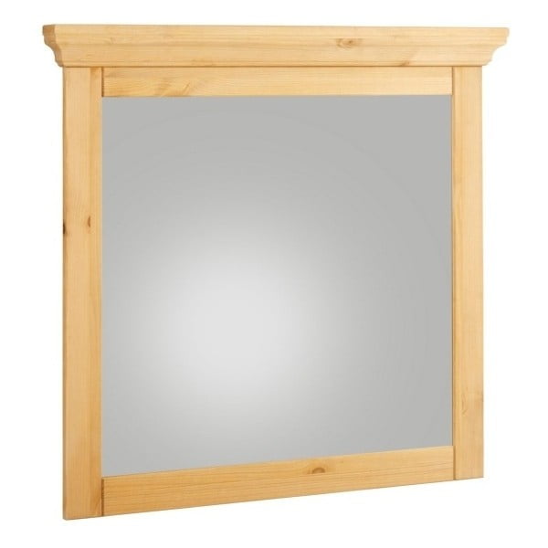 Zrkadlo s dreveným rámom Støraa Crayton, 70 × 70 cm