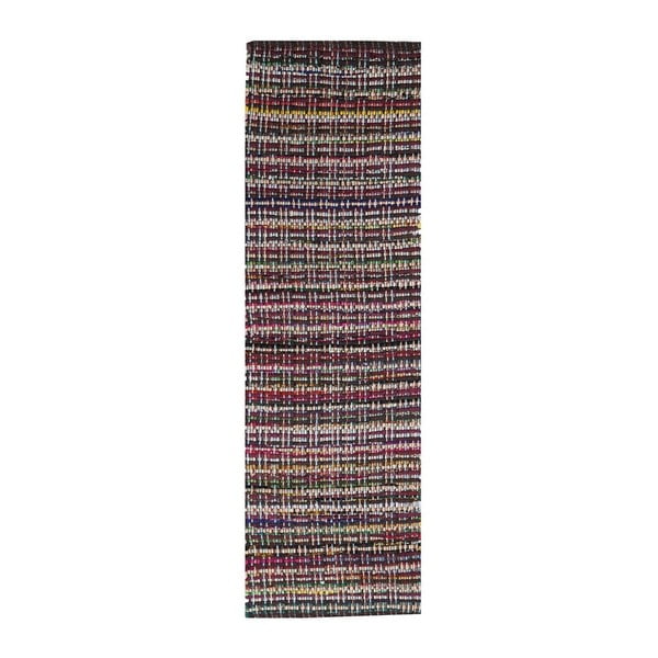 Ručne tkaný bavlnený behúň Webtappeti Arcobaleno, 55 x 230 cm