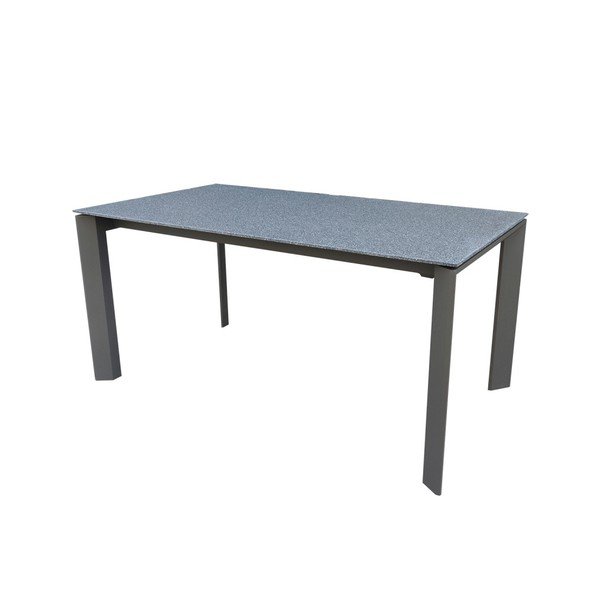 Rozkladací jedálenský stôl v dekore kameňa sømcasa Tamara, 160 × 90 cm