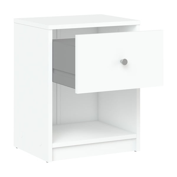 Biely nočný stolík s poličkami May - Tvilum-image-3