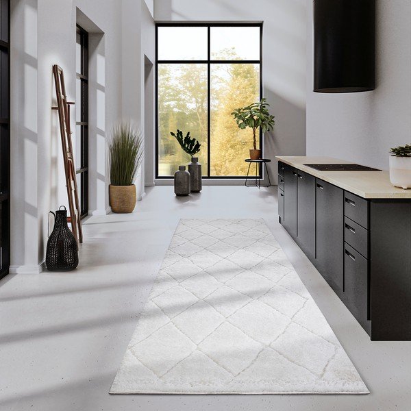 Krémovobiely behúň 80x240 cm Perrotin Cream White – Elle Decoration-image-1