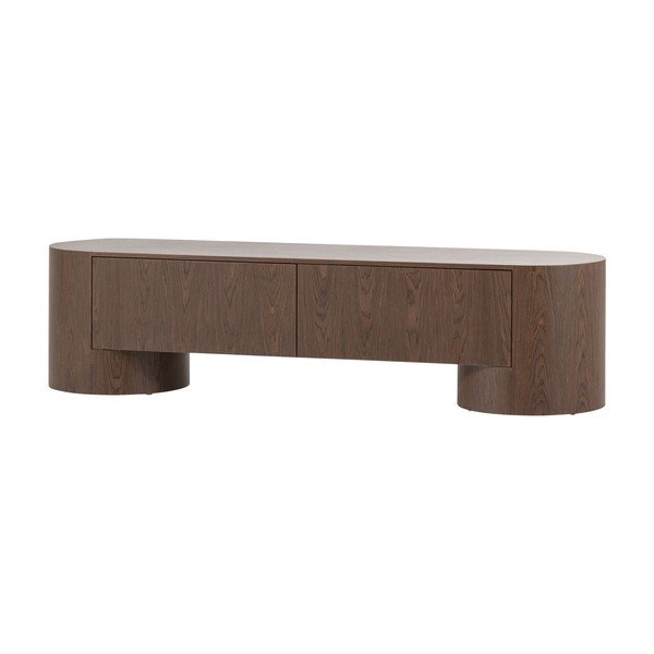 TV stolík v tmavoprírodnej farbe 200x50x50 cm Velari – WOOOD