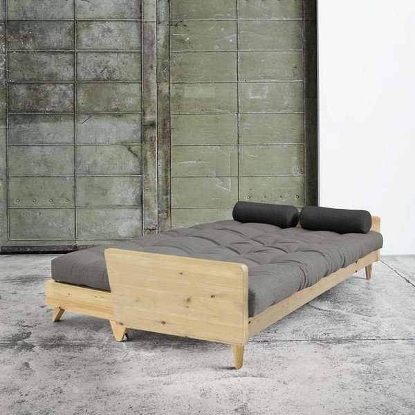 Rozkladacia pohovka Karup Indie Natural/Granite Grey/Dark Grey-image-1