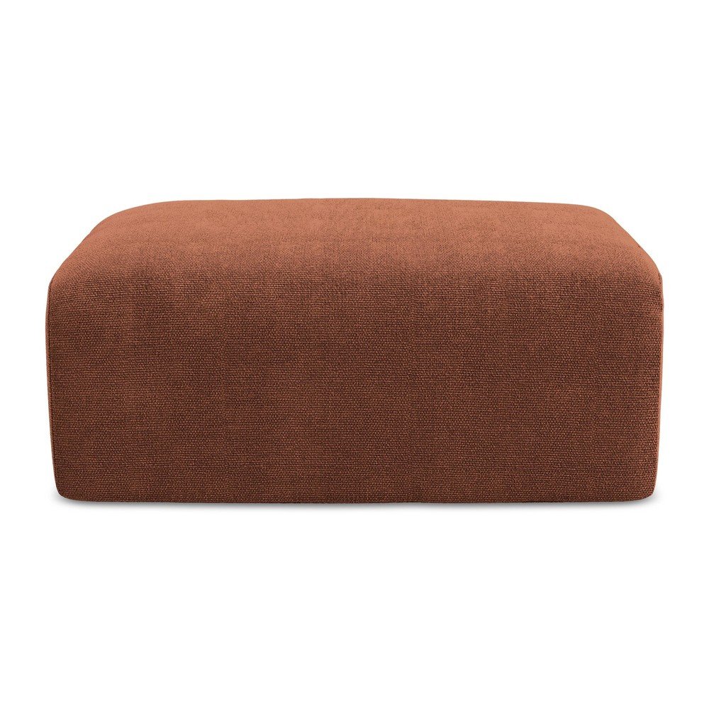 Ženilková podnožka v terakotovej farbe Kona – Makamii