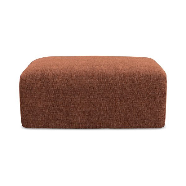 Ženilková podnožka v terakotovej farbe Kona – Makamii