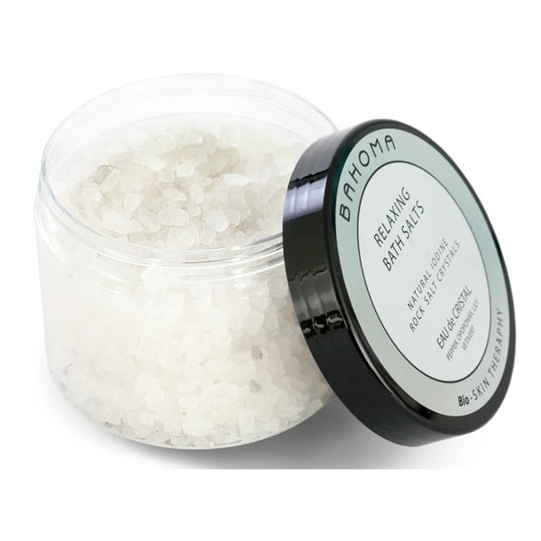 Kúpeľová soľ s vôňou ylang ylang, jazmínu a čierneho korenia Bahoma London Eau de Cristal, 550 g
