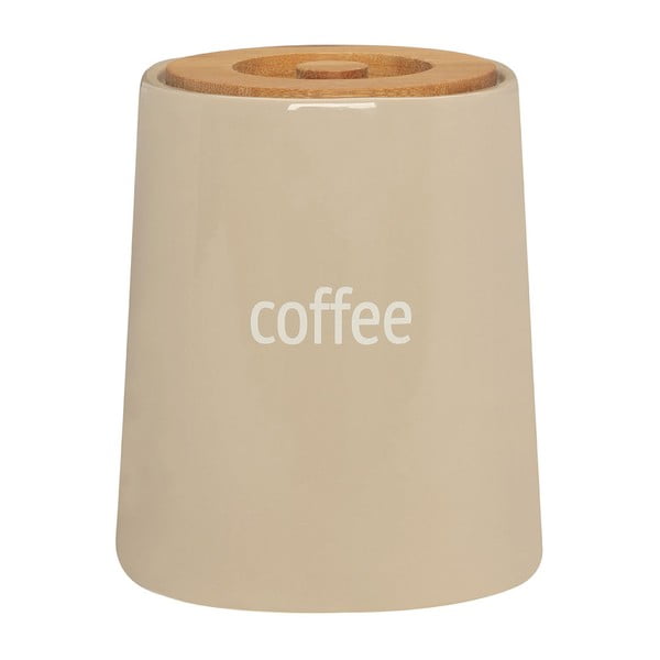 Krémová dóza na kávu s bambusovým vrchnákom Premier Housewares Fletcher, 800 ml