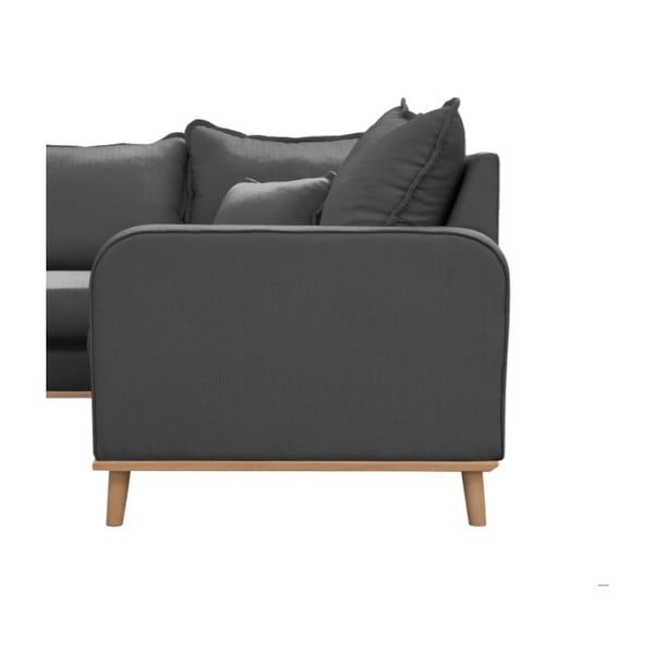 Tmavosivá rohová pohovka (ľavý roh) Beata - Ropez-image-4