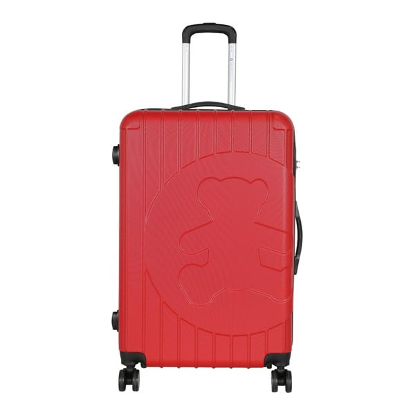 Červený cestovný kufor LULU CASTAGNETTE Philip, 107 l