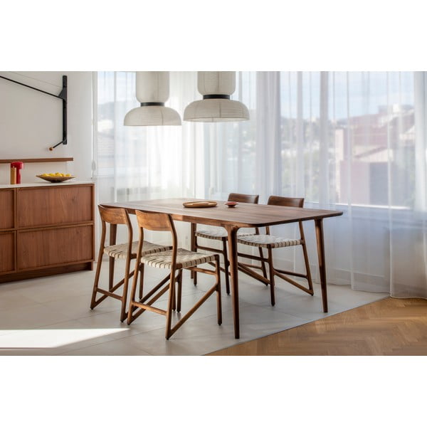 Čierna/hnedá jedálenská stolička Fawn – Gazzda-image-2