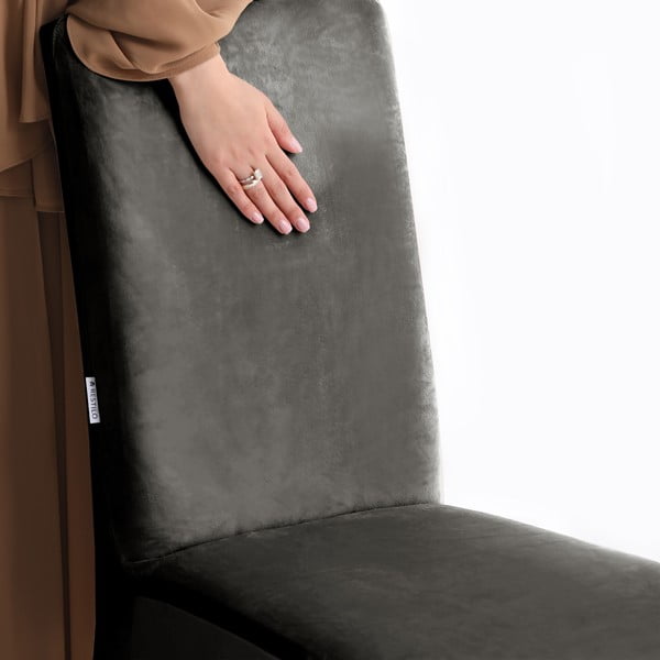 Sivý napínací poťah na stoličku 48 cm Sento – Restilo-image-4