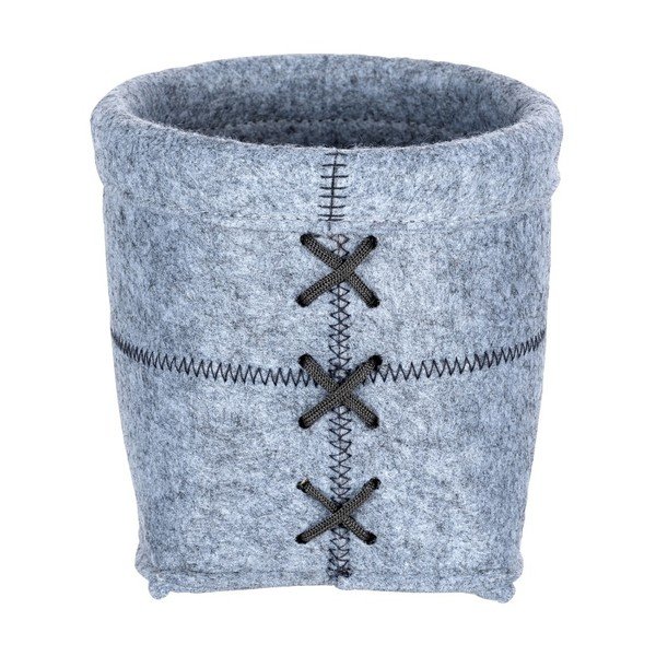 Svetlosivý plstený košík Wenko Mara, šírka 15 cm-image-1