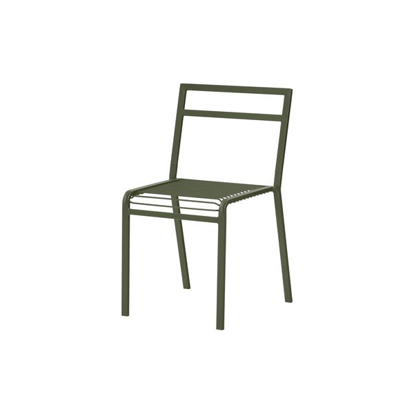 Zelená kovová záhradná stolička Oto – noo.ma