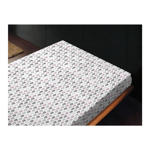 Neelastická posteľná plachta Skulls Fresa, 180x260 cm