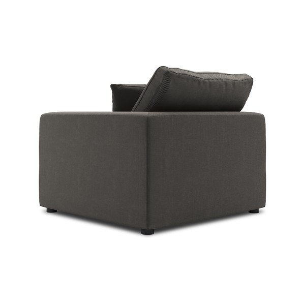 Tmavohnedá rohová časť modulárnej menčestrovej pohovky Windsor & Co Sofas Galaxy, pravý roh-image-3