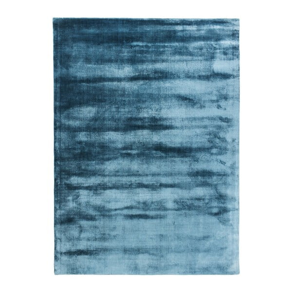 Modrý ručne tkaný koberec Linie Design Lucens, 140 x 200 cm