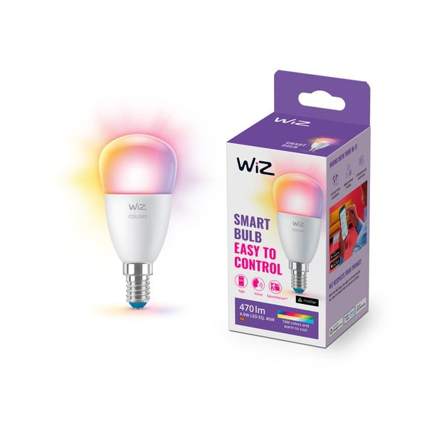 LED smart žiarovka E14, 5 W – WiZ