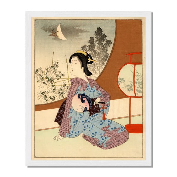 Obraz v ráme Liv Corday Asian Geisha, 40 x 50 cm