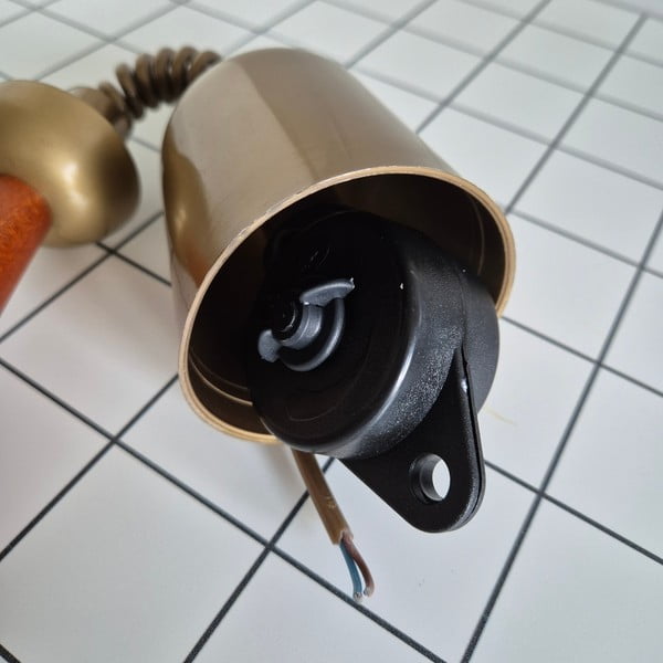 Závesné svietidlo v hnedo-zlatej farbe so skleneným tienidlom ø 30 cm Ciara – LAMKUR-image-4