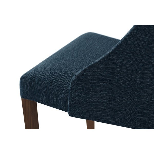 Tmavomodrá stolička s tmavohnedými nohami Ted Lapidus Maison Absolu-image-4