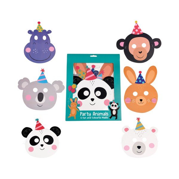 Sada 6 papierových masiek Rex London Party-image-3