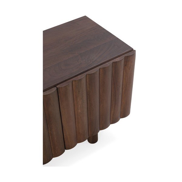 Hnedý TV stolík z mangového dreva 160x55x40 cm Tamira – MOME-image-3