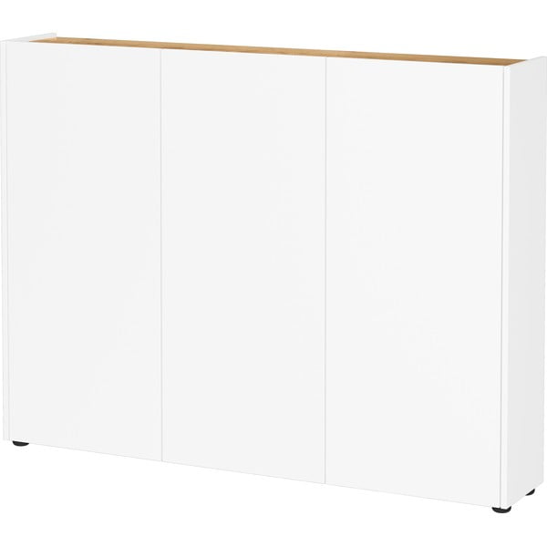 Biela skrinka v dekore duba 138x105x25 cm Libbiano – Germania