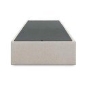 Béžová čalúnená jednolôžková posteľ s úložným priestorom 90x190 cm Matters – Kave Home