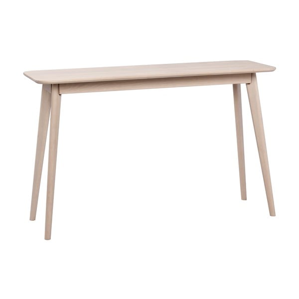 Konzolový stolík v dekore duba v prírodnej farbe 120x40 cm Yumi - Rowico-image-3