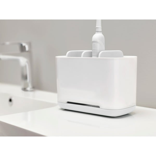 Biely stojan na zubné kefy Joseph Joseph EasyStore-image-1