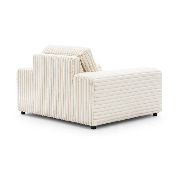 Krémové menčestrové kreslo Justin – Ropez-image-3