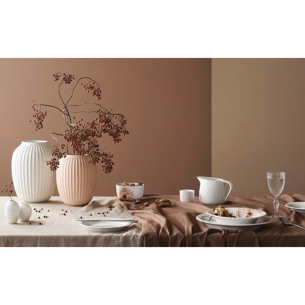 Svetloružová kameninová váza Kähler Design Hammershoi, výška 20 cm-image-1