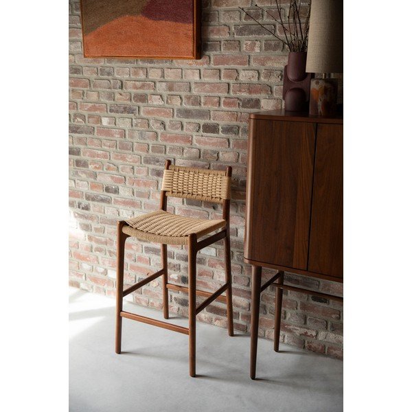 Barová stolička z bukového dreva v prírodnej farbe (výška sedadla 67,5 cm) Cecile – Dutchbone-image-1