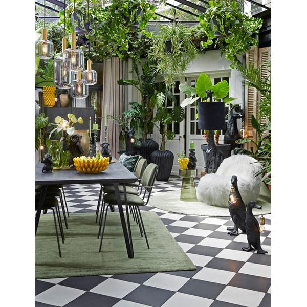 Sklenený okrúhly odkladací stolík ø 30 cm Dakwa – Light & Living-image-1