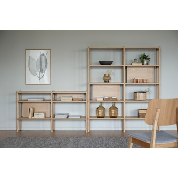 Knižnica s dubovou dýhou Rowico Holton-image-4