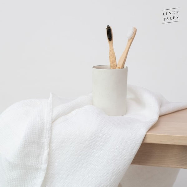 Biely ľanový uterák 125x75 cm - Linen Tales-image-2