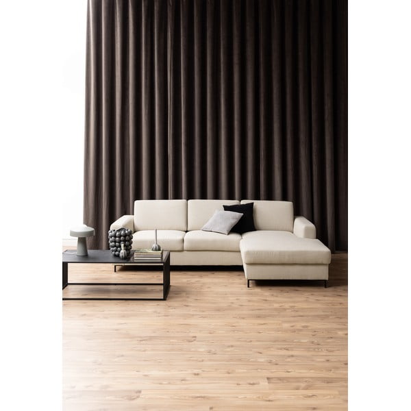 Čierny konferenčný stolík so sklenenou doskou 60x120 cm Strington – Actona-image-1