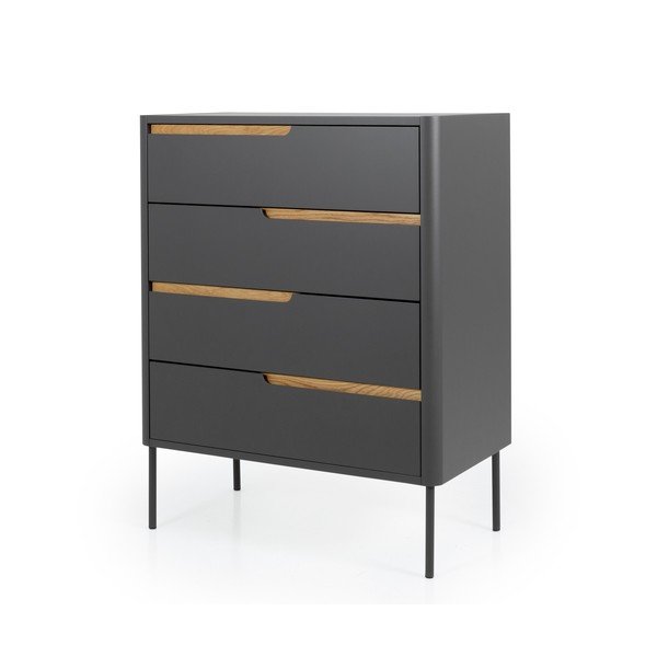 Antracitovosivá komoda Tenzo Switch, 80 x 102 cm-image-2