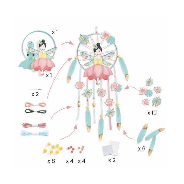 DIY lapač snov Djeco Dievča v lotose-image-1