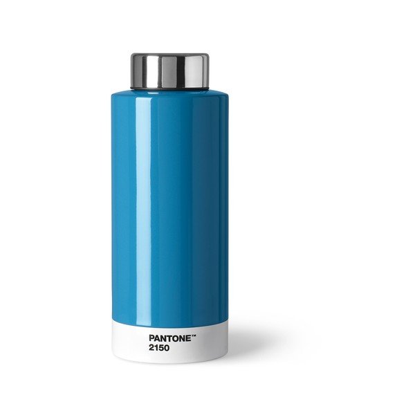 Modrá fľaša z antikoro ocele Pantone, 630 ml