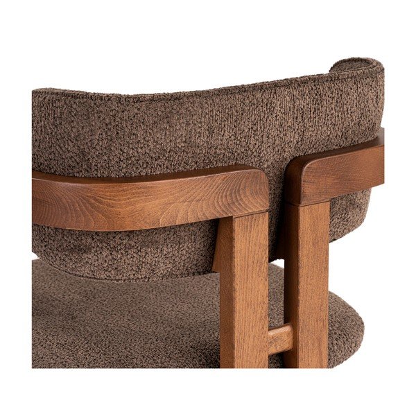 Hnedé jedálenské kreslo s podrúčkami Toscana – Kalune Design-image-4