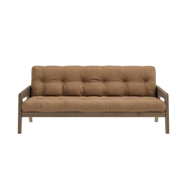 Hnedá rozkladacia pohovka 204 cm Grab - Karup Design