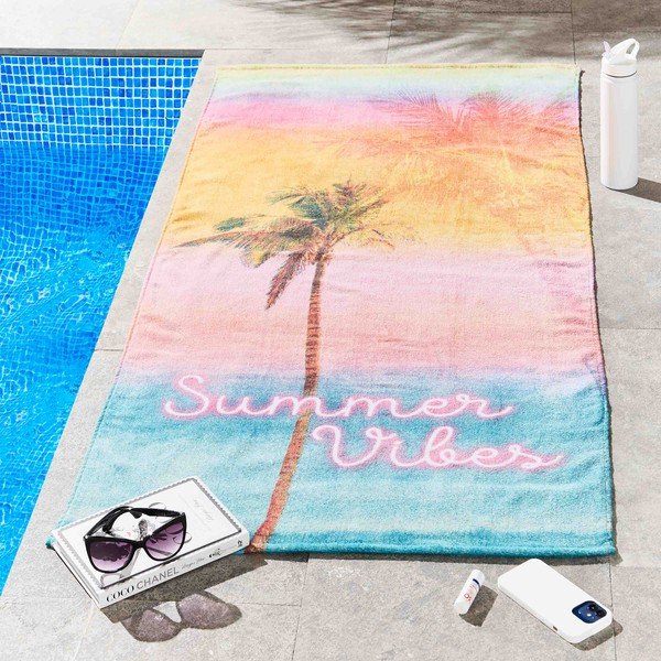 Froté bavlnená plážová osuška 76x160 cm Summer Vibes – Sassy B-image-1