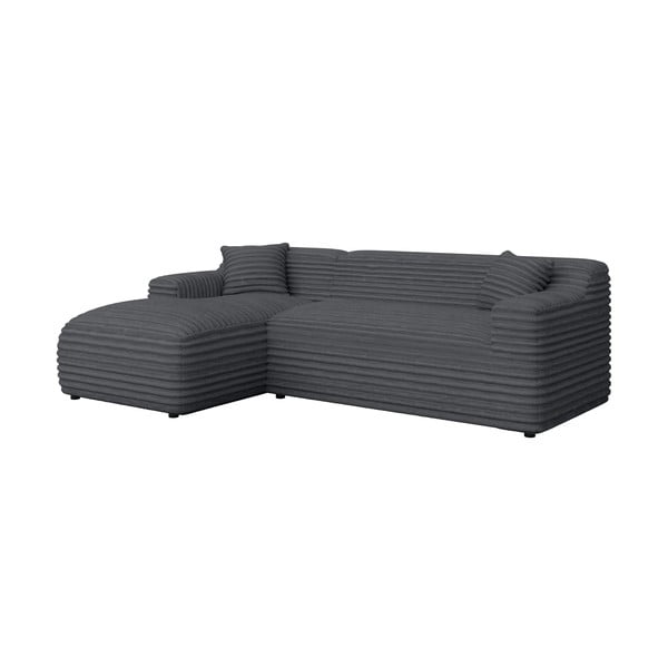 Tmavosivá menčestrová rohová pohovka (ľavý roh/s leňoškou) Martin – Ropez-image-2