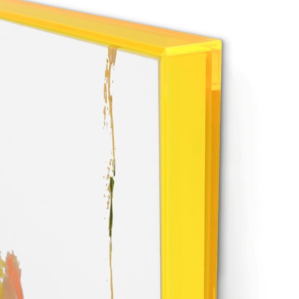 Obraz s ručne maľovanými prvkami 102x102 cm Confidential Yellow – Malerifabrikken-image-2