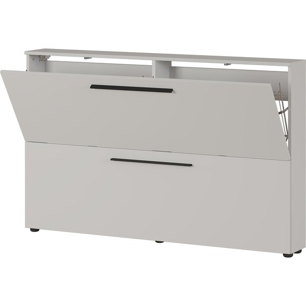 Sivobéžová závesná výklopná skrinka na topánky Utah - Germania-image-2