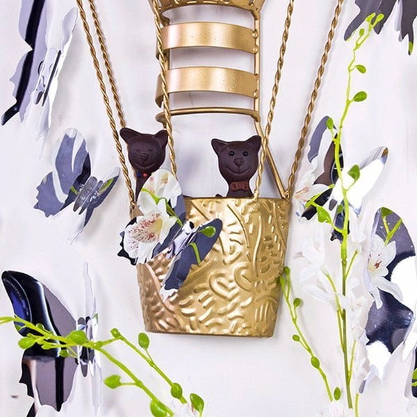 Sada 12 samolepiek s 3D efektom Ambiance Mirror Butterflies-image-2