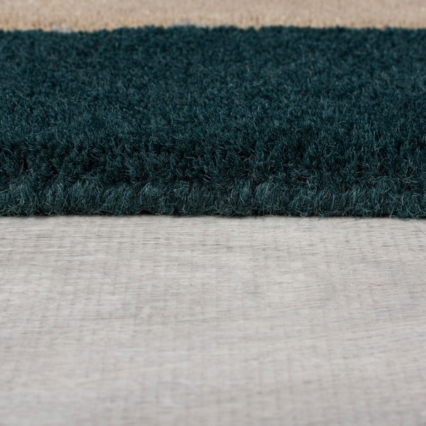 Tmavozelený ručne tkaný vlnený koberec 120x180 cm Labyrinth Shaped – Flair Rugs-image-4