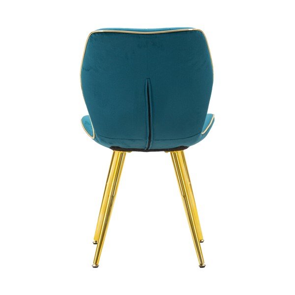 Súprava 2 tyrkysovomodrých polstrovaných jedálenských stoličiek Mauro Ferretti Paris-image-4